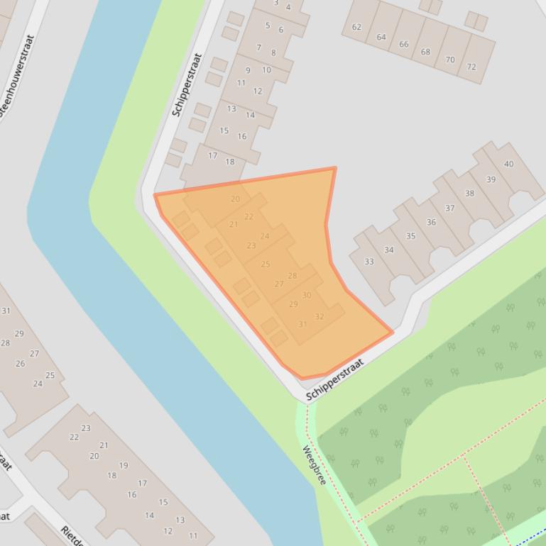 Kaart van postcodegebied 1825DH.