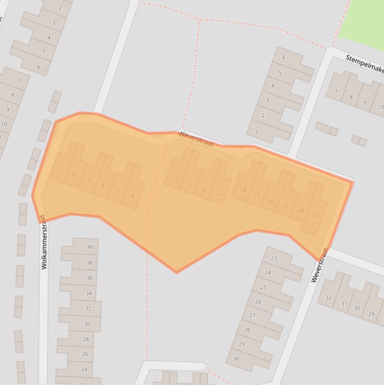 Kaart van postcodegebied 1825DM.