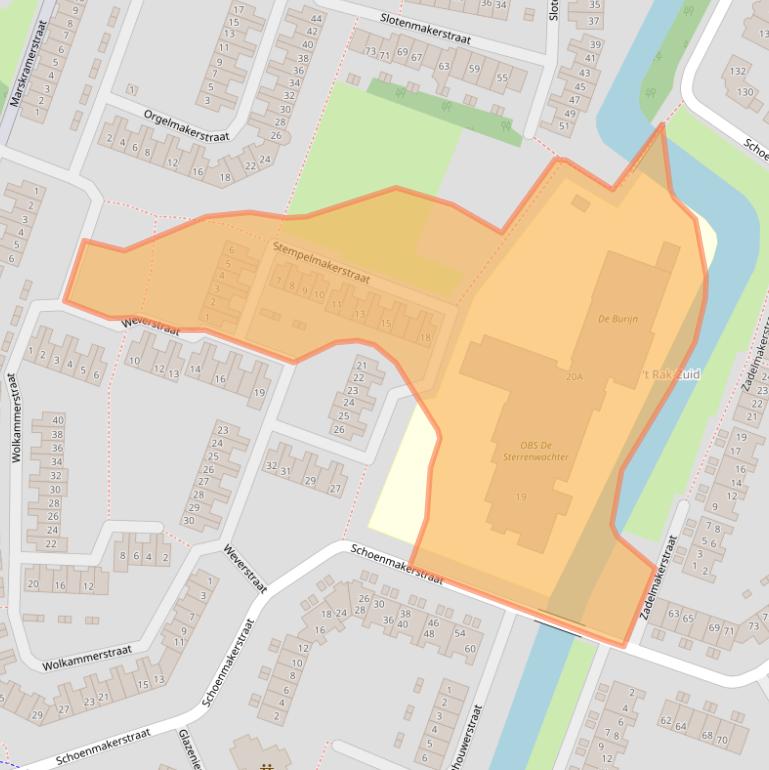 Kaart van postcodegebied 1825DP.