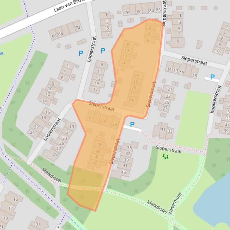 Kaart van postcodegebied 1825GD.