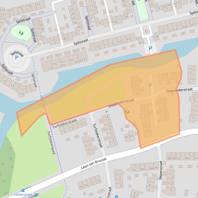 Kaart van postcodegebied 1825GK.