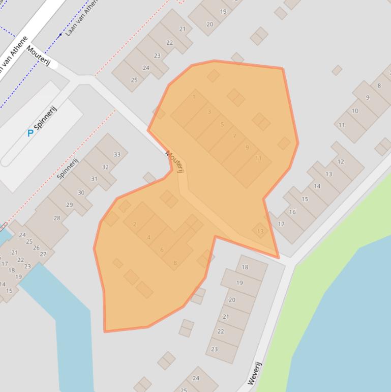 Kaart van postcodegebied 1825HX.