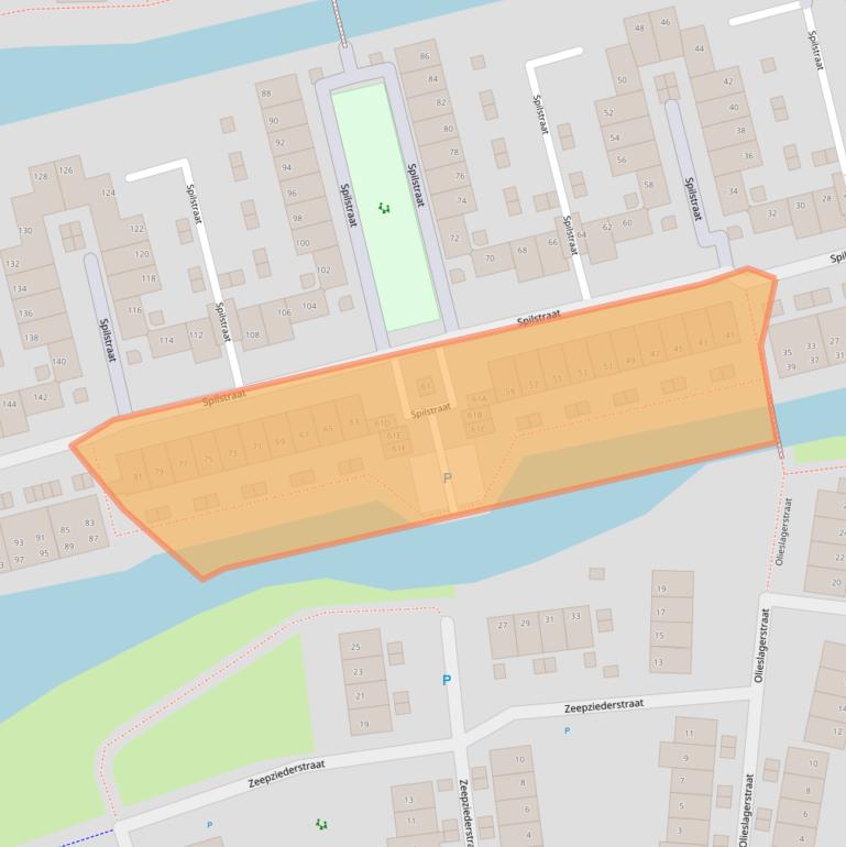 Kaart van postcodegebied 1825JB.