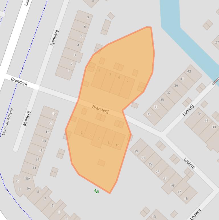 Kaart van postcodegebied 1825JS.