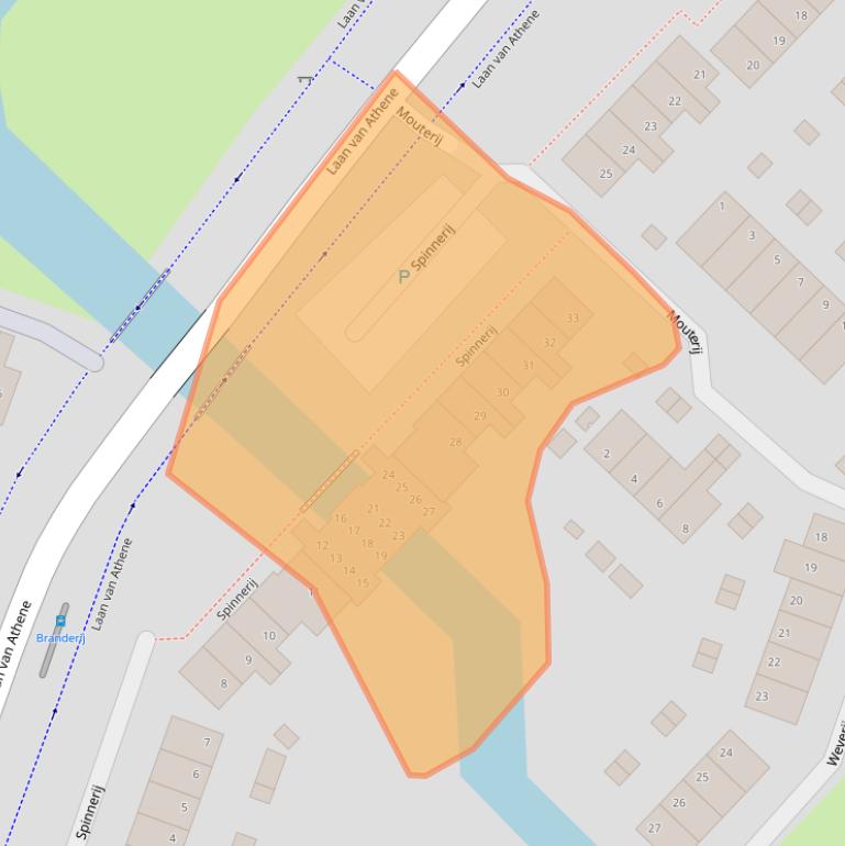 Kaart van postcodegebied 1825JV.