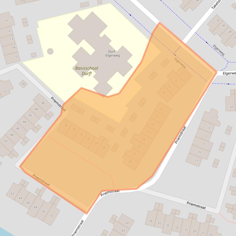 Kaart van postcodegebied 1825KH.