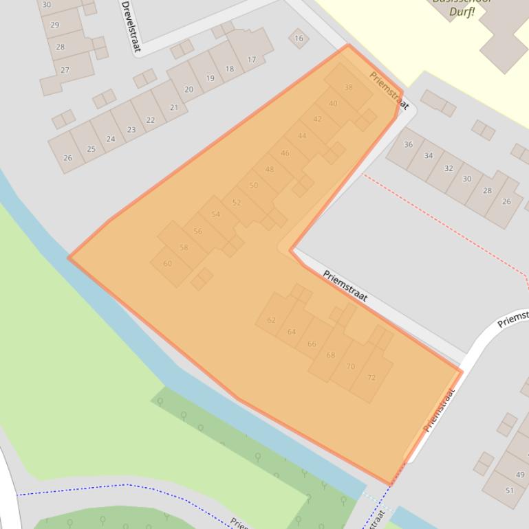 Kaart van postcodegebied 1825KJ.