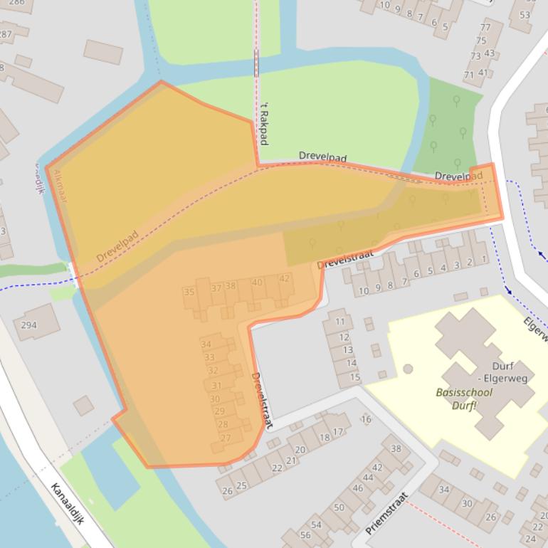 Kaart van postcodegebied 1825KL.