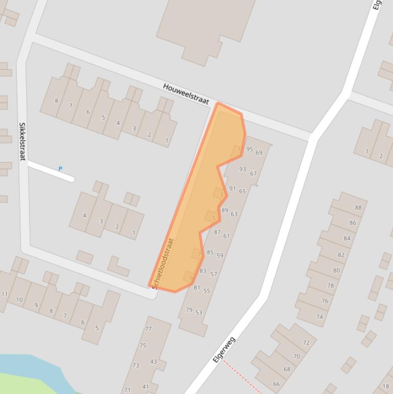 Kaart van postcodegebied 1825KV.
