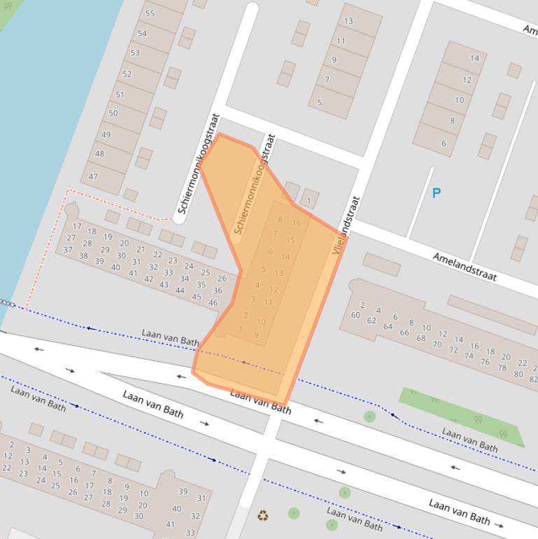 Kaart van postcodegebied 1825NA.