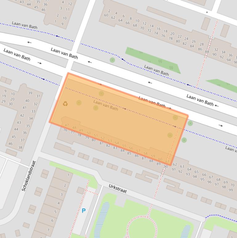 Kaart van postcodegebied 1825PC.