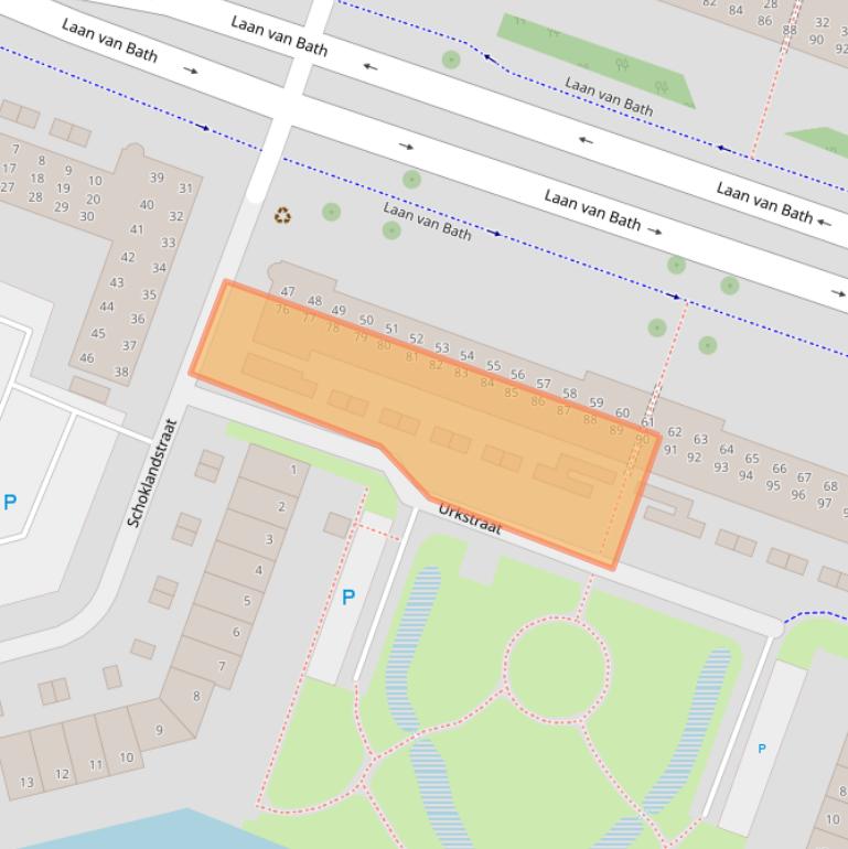 Kaart van postcodegebied 1825PE.