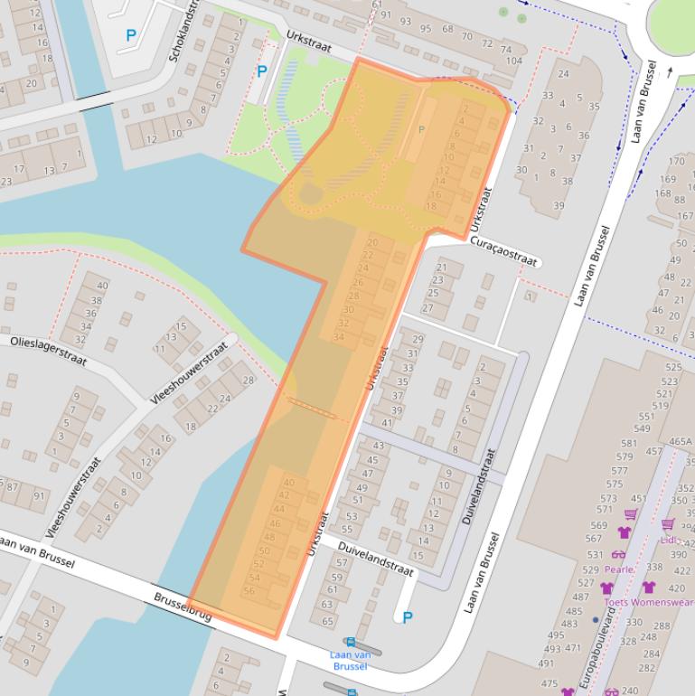 Kaart van postcodegebied 1825PH.