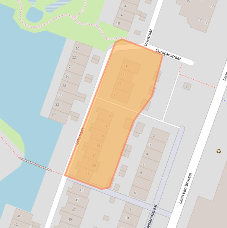 Kaart van postcodegebied 1825PJ.
