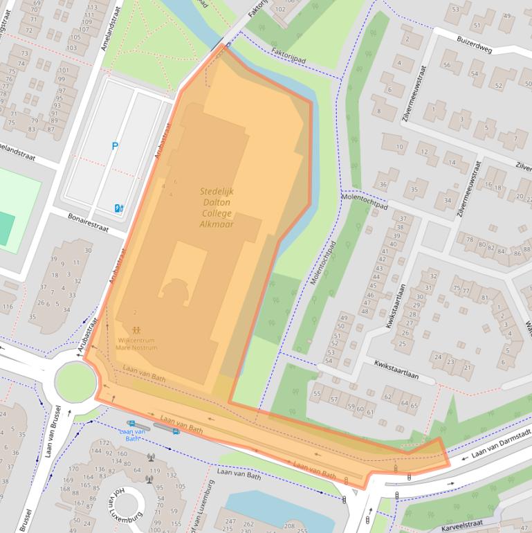 Kaart van postcodegebied 1825PV.