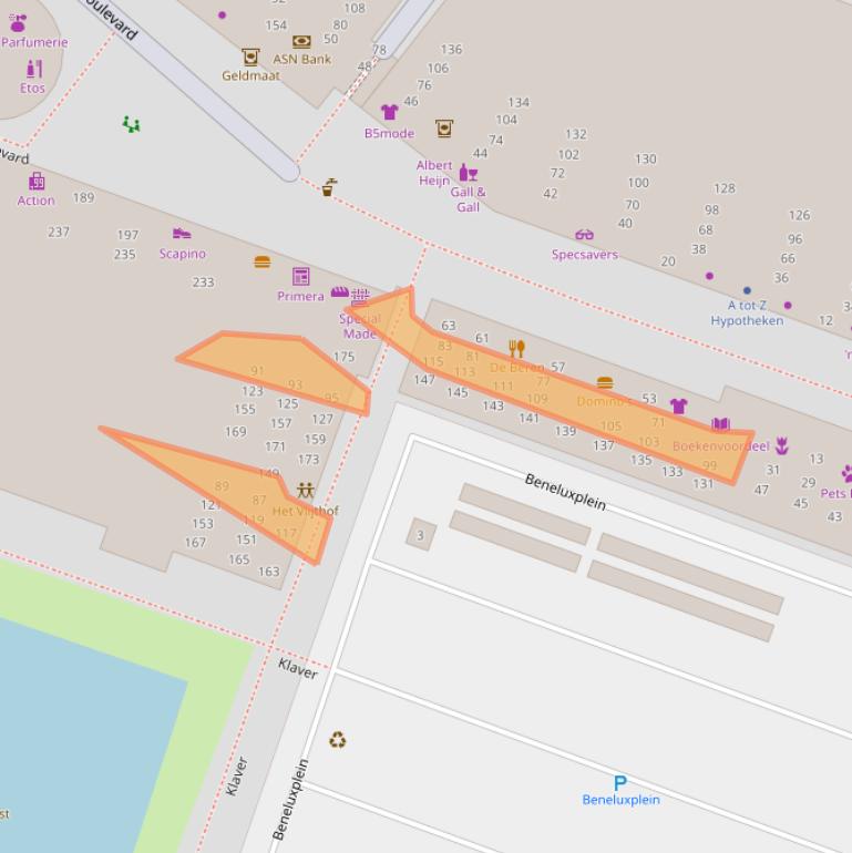 Kaart van postcodegebied 1825RC.