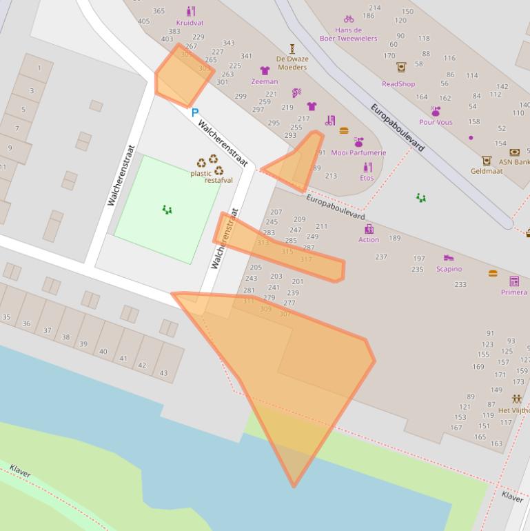 Kaart van postcodegebied 1825RJ.