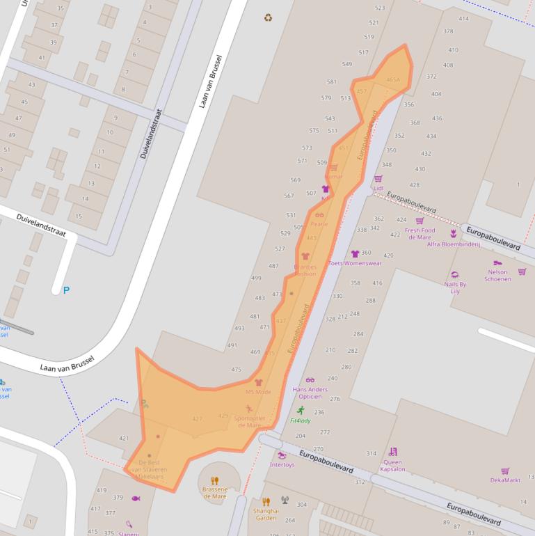 Kaart van postcodegebied 1825RN.