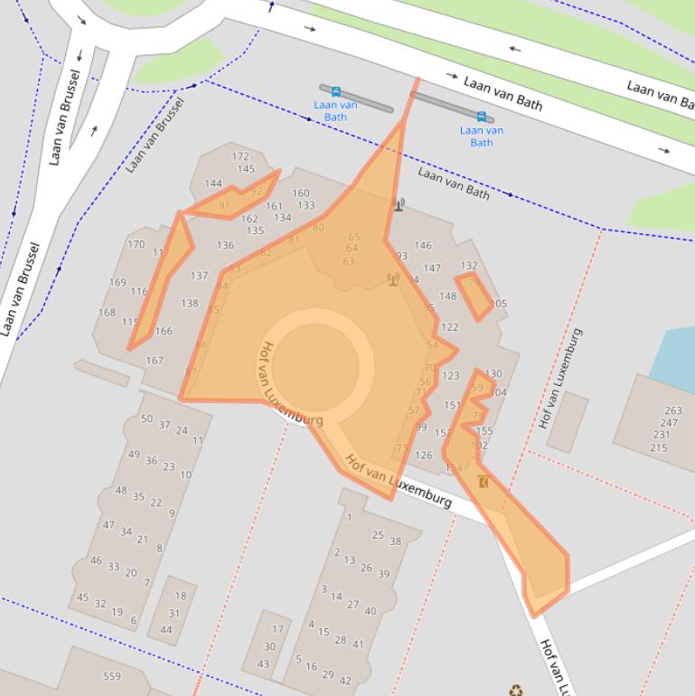 Kaart van postcodegebied 1825TC.