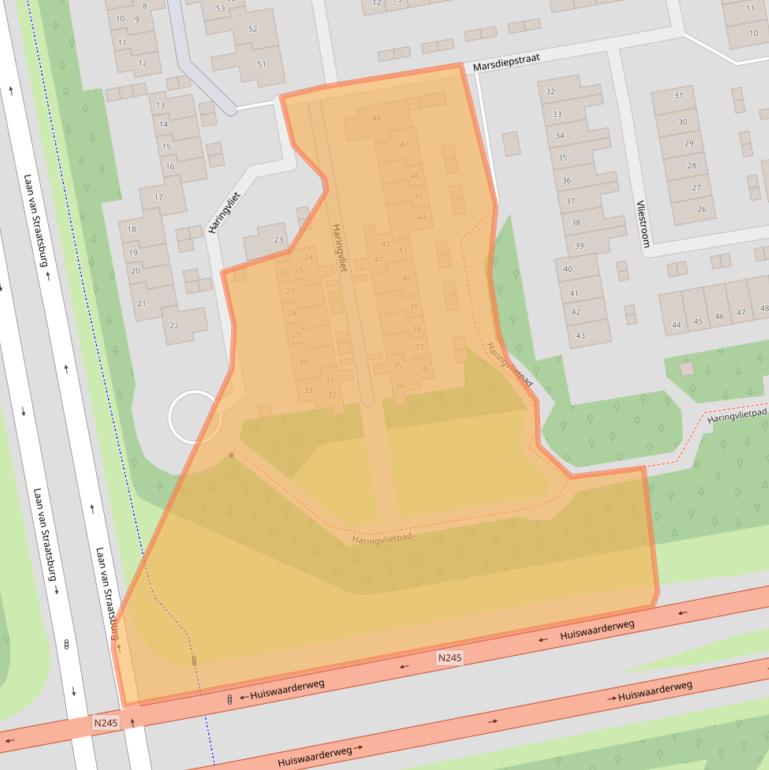 Kaart van postcodegebied 1826AB.