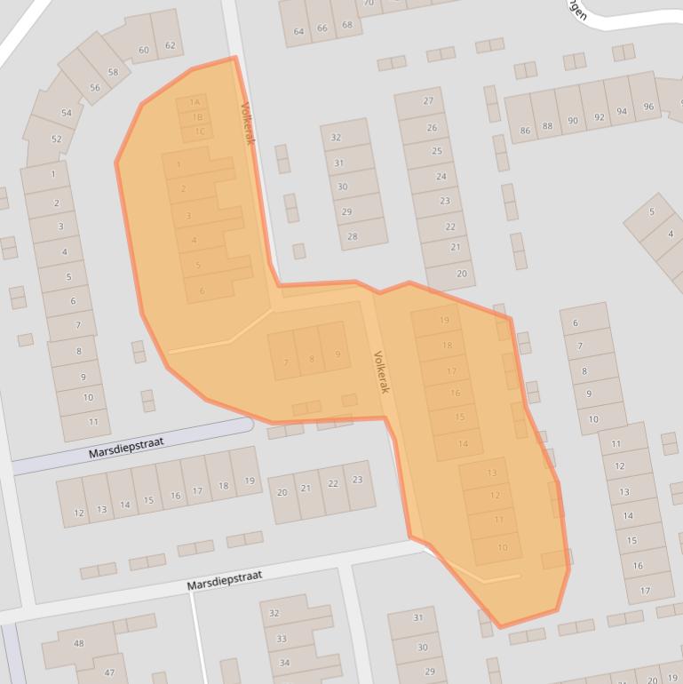 Kaart van postcodegebied 1826AE.