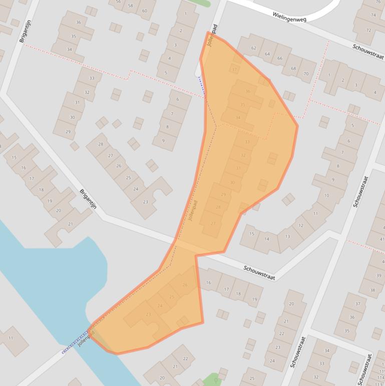 Kaart van postcodegebied 1826AV.