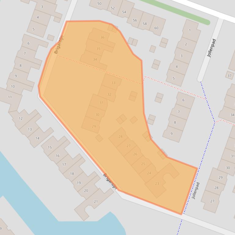 Kaart van postcodegebied 1826BB.