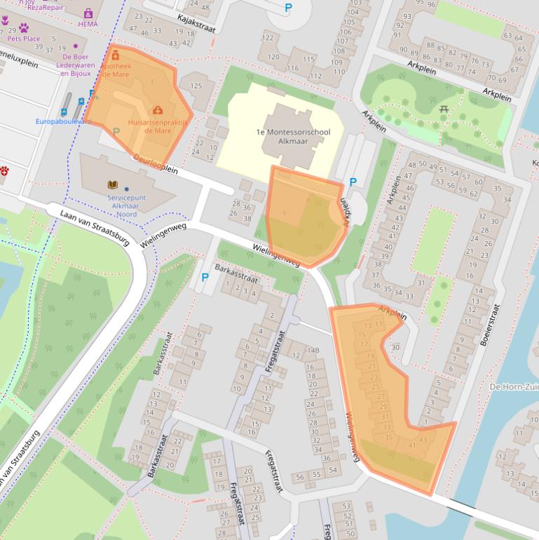 Kaart van postcodegebied 1826BC.