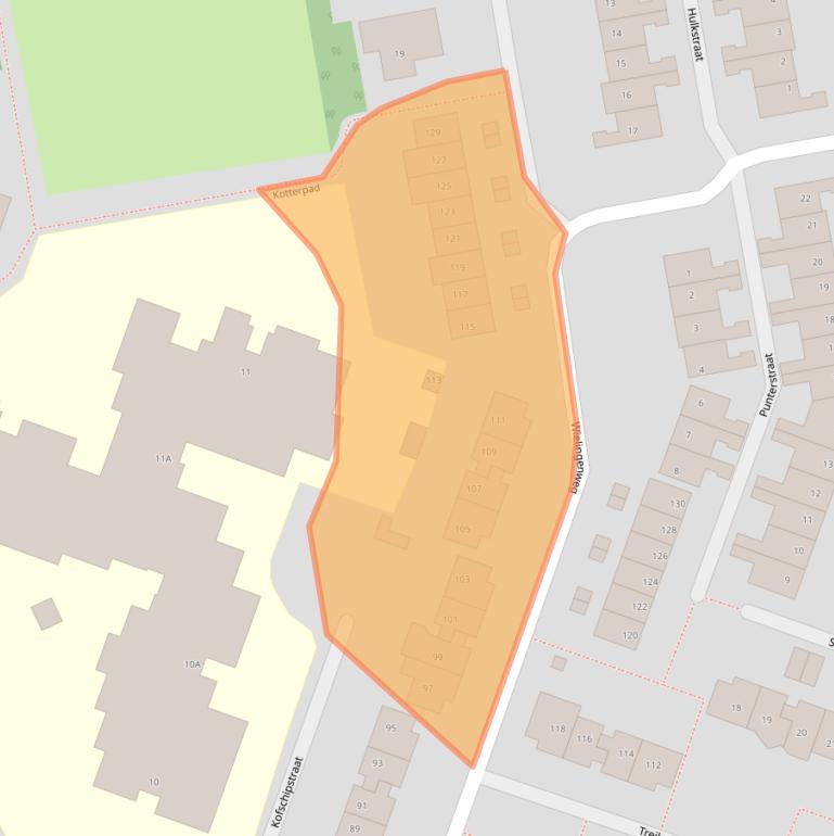 Kaart van postcodegebied 1826BE.