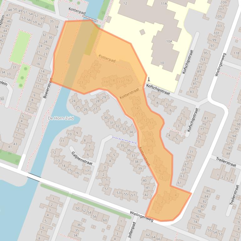 Kaart van postcodegebied 1826CD.