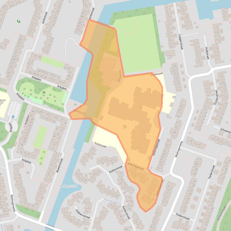 Kaart van postcodegebied 1826CG.