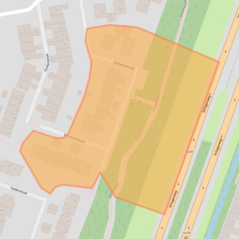 Kaart van postcodegebied 1826CH.