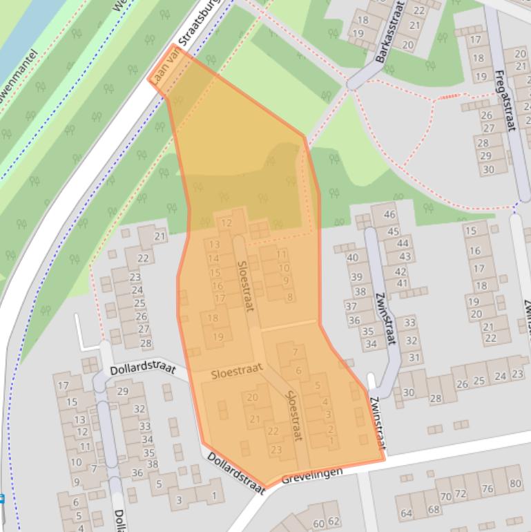 Kaart van postcodegebied 1826CV.