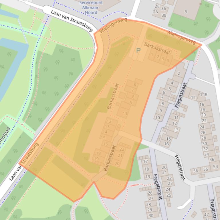 Kaart van postcodegebied 1826DD.
