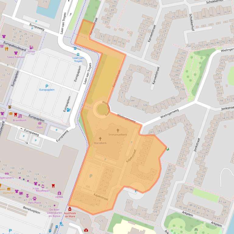 Kaart van postcodegebied 1826DN.