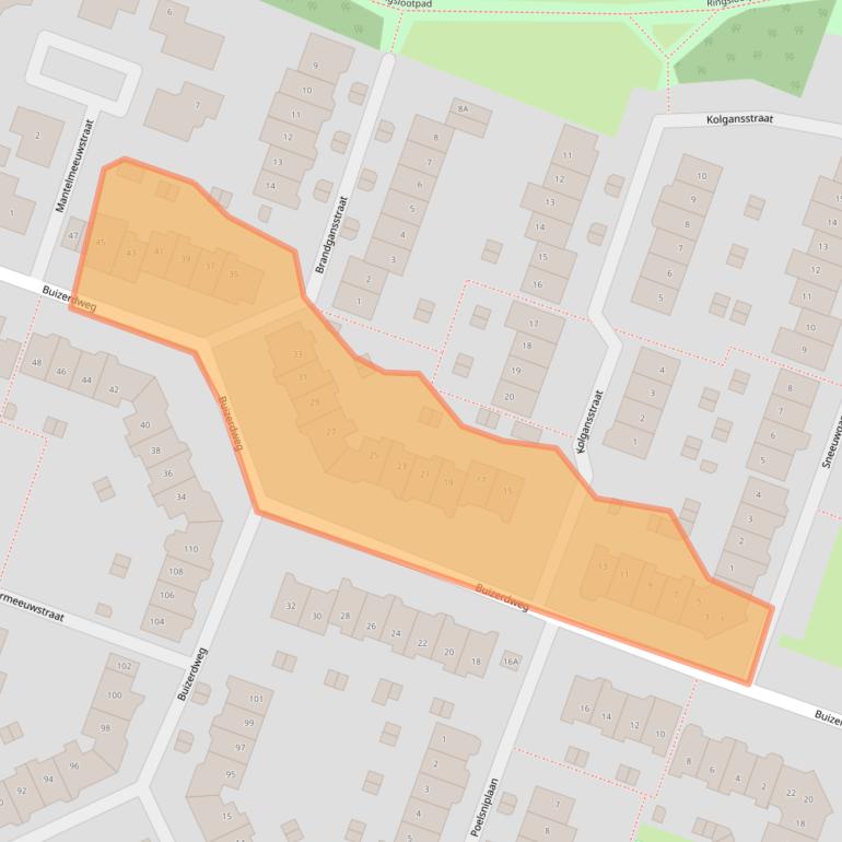 Kaart van postcodegebied 1826GK.