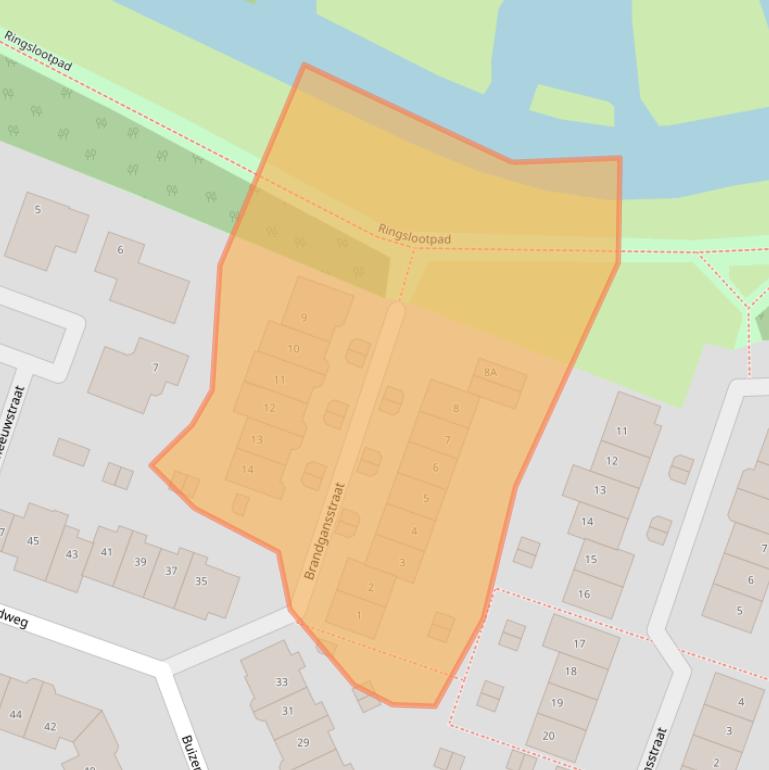 Kaart van postcodegebied 1826GM.