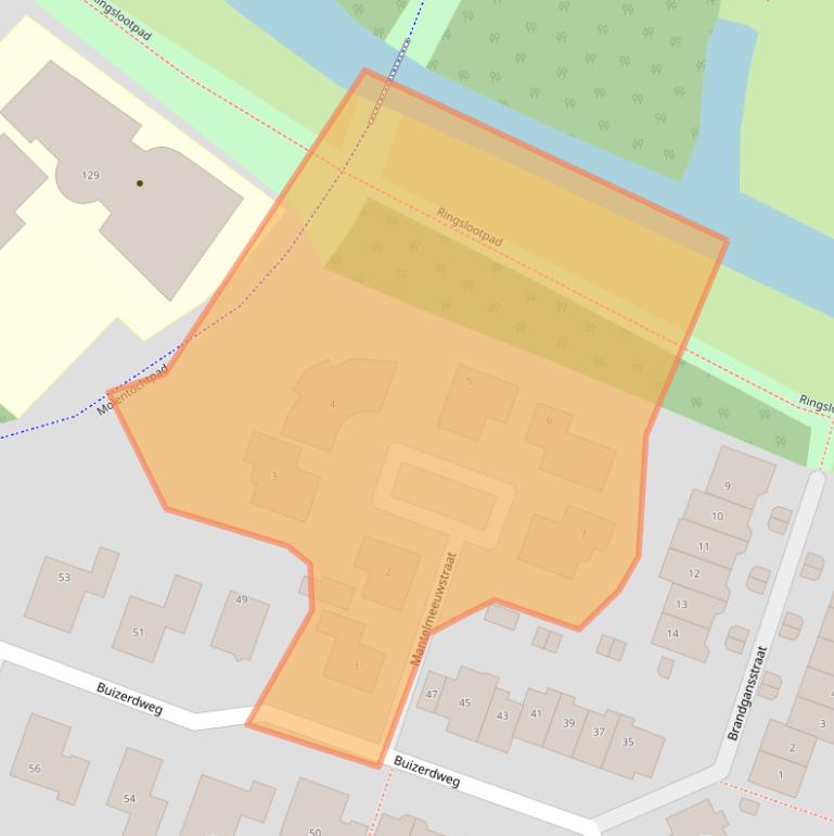 Kaart van postcodegebied 1826GS.