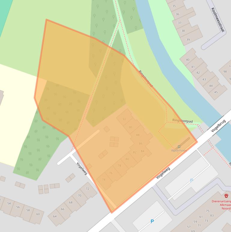 Kaart van postcodegebied 1826HC.