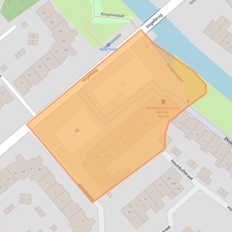 Kaart van postcodegebied 1826HJ.