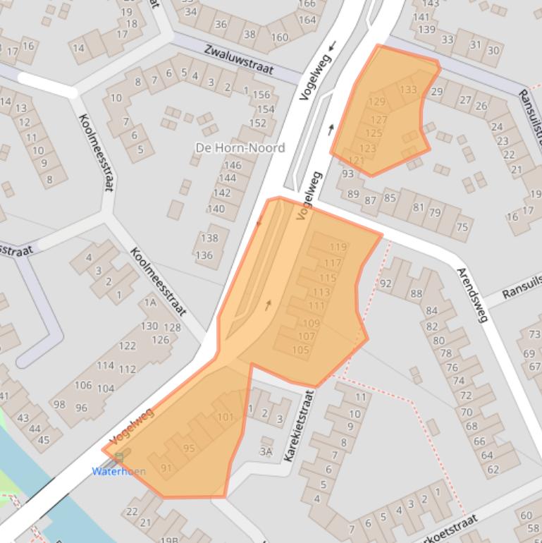 Kaart van postcodegebied 1826HK.