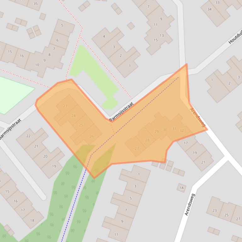 Kaart van postcodegebied 1826HR.