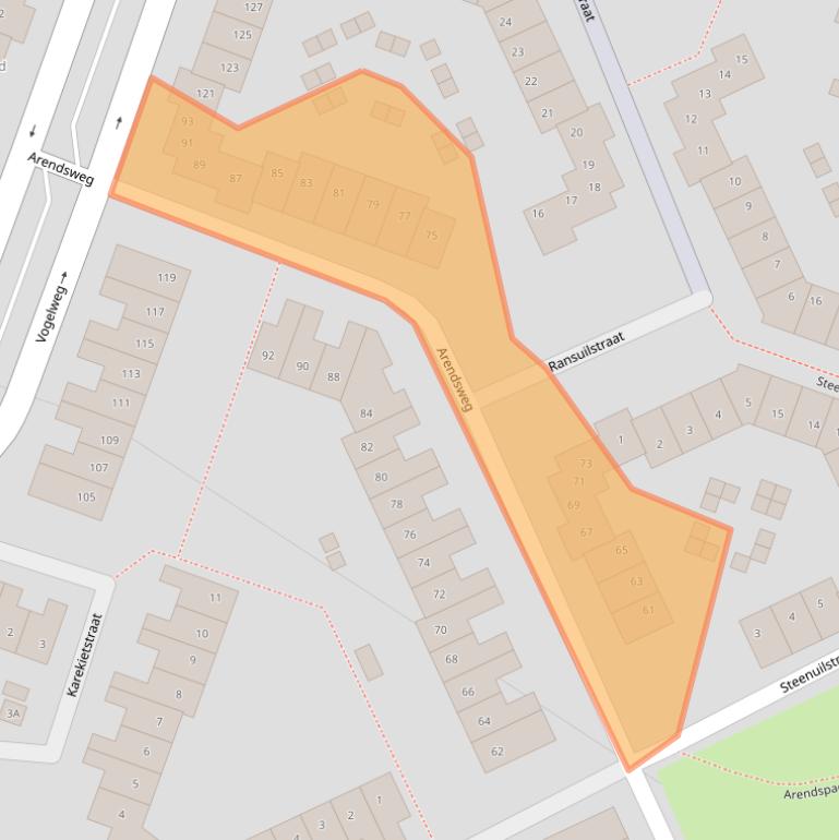 Kaart van postcodegebied 1826JB.