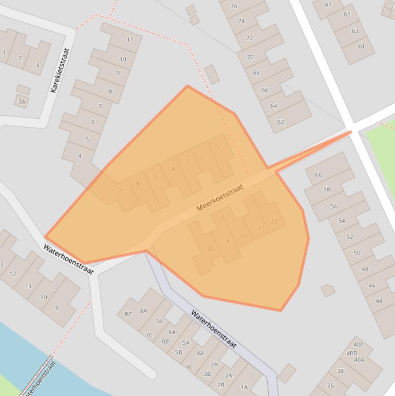 Kaart van postcodegebied 1826JL.