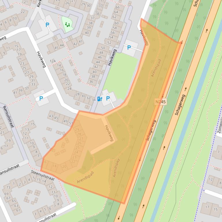 Kaart van postcodegebied 1826JP.