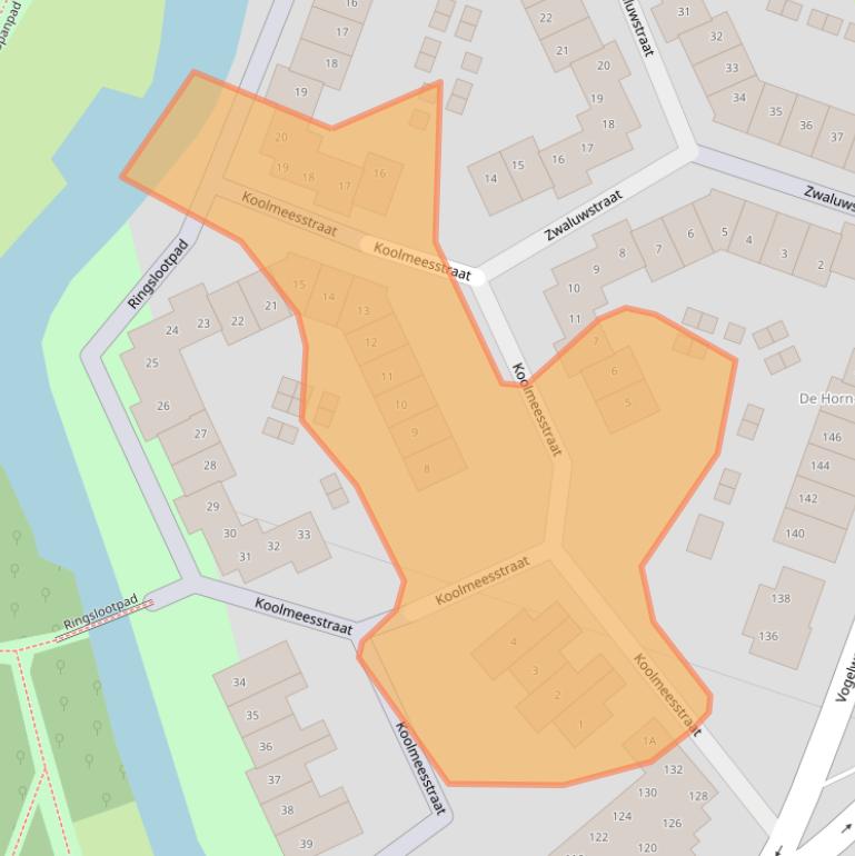 Kaart van postcodegebied 1826KX.