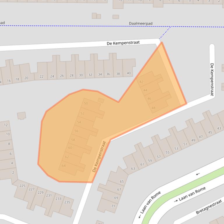 Kaart van postcodegebied 1827AK.