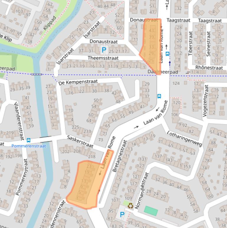 Kaart van postcodegebied 1827AP.
