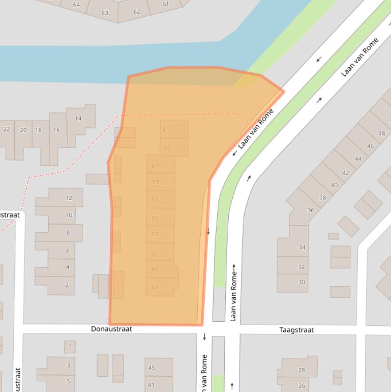 Kaart van postcodegebied 1827AR.