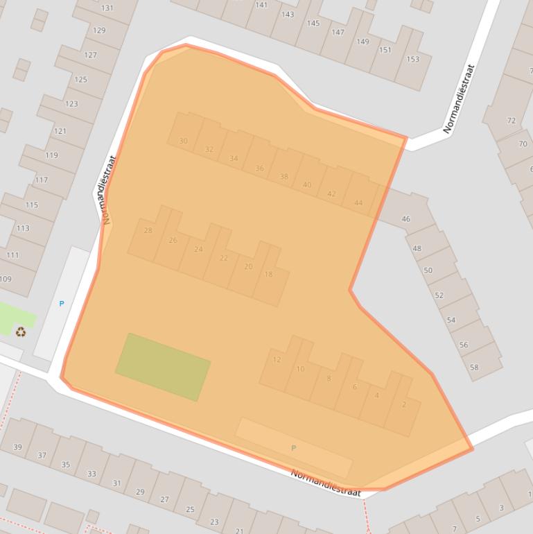Kaart van postcodegebied 1827BR.